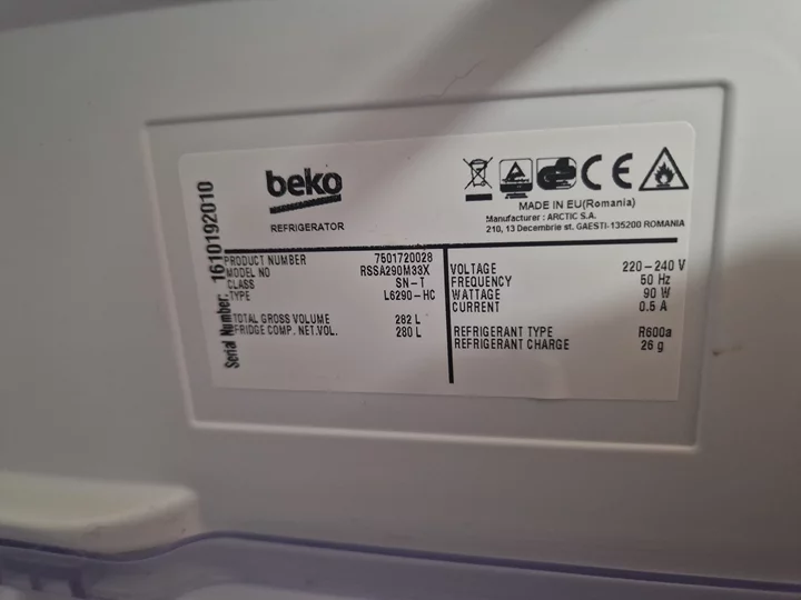 Lednice Beko + mrazák Beko